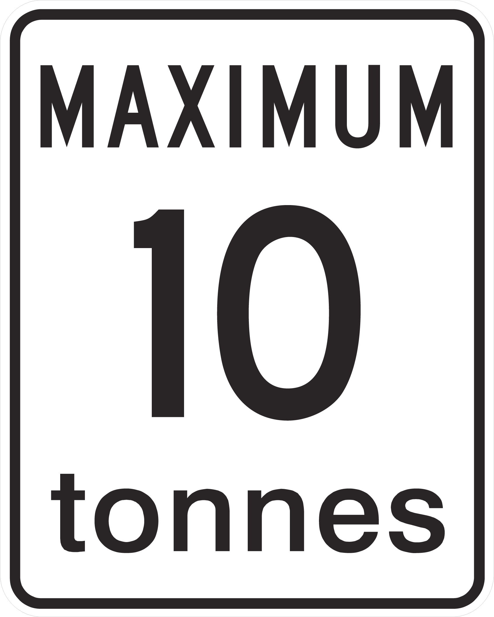 Regulatory Sign 60x75